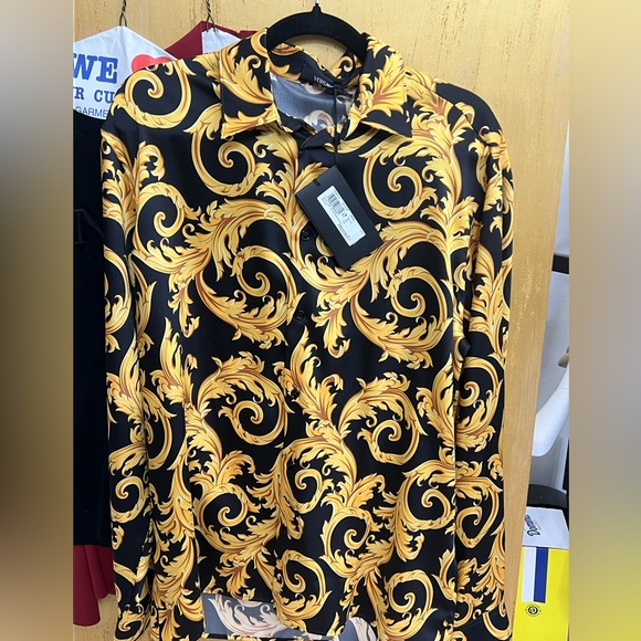Versace Other - Versace Silk Baroque Long Sleeve Shirt